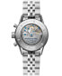 Фото #3 товара Наручные часы Gevril Five Points Swiss Automatic Silver-Tone Stainless Steel Watch 40mm.