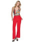 ფოტო #5 პროდუქტის Women's Mid-Rise Wide-Leg Pants