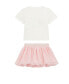 ფოტო #2 პროდუქტის Baby Girls Logo T Shirt and Mesh Skirt, 2 Piece Set