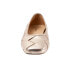 Фото #3 товара Trotters Hanny T2125-710 Womens Gold Leather Slip On Ballet Flats Shoes 12