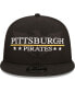 Фото #3 товара Men's Black Pittsburgh Pirates Patriot Trucker 9FIFTY Snapback Hat