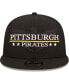 ფოტო #3 პროდუქტის Men's Black Pittsburgh Pirates Patriot Trucker 9FIFTY Snapback Hat