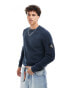 Фото #1 товара Calvin Klein Jeans badge jumper in navy