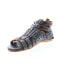 Фото #7 товара Bed Stu Claire F373004 Womens Black Leather Hook & Loop Strap Sandals Shoes