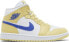 Фото #1 товара [BQ6472-701] Womens Air Jordan RETRO 1 MID 'LEMON WASH LAPIS'