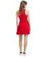 ფოტო #2 პროდუქტის Women's Crewneck Sleeveless Fit & Flare Dress