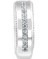 EFFY® Men's White Sapphire Band (1 ct. t.w.) in Sterling Silver
