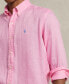 Фото #4 товара Men's Classic Fit Linen Shirt