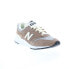 Фото #4 товара New Balance 997H CM997HVD Mens Brown Suede Lace Up Lifestyle Sneakers Shoes