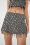 SEQUINNED BEADED MINI SKIRT