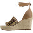Фото #8 товара Matisse Roma Leopard Espadrille Wedge Womens Brown Casual Sandals ROMA-LEO