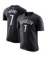 Фото #1 товара Men's Kevin Durant Black Brooklyn Nets Icon 2022/23 Name and Number T-shirt