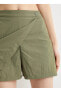Фото #5 товара Шорты женские Normal Bel Regular Fit Зеленые Koton 4SAL40002IW 4SAL40002IW