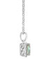 Фото #3 товара Macy's labradorite & Diamond Accent Rectangle 18" Pendant Necklace in Sterling Silver (Also in Onyx, & Turquoise)