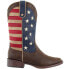 Фото #1 товара Roper American Patriotic Square Toe Cowboy Womens Beige, Blue, Brown, Red Casua