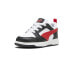Фото #2 товара Puma Rebound V6 Lo Lace Up Toddler Boys White Sneakers Casual Shoes 39383504
