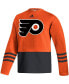 Фото #3 товара Мужской свитер Adidas с вышивкой "Филадельфия Флайерз" цвета оранжевого АЭРОРЕДИ