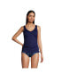 Women's Adjustable V-neck Underwire Tankini Swimsuit Top Adjustable Straps