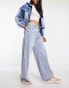 Фото #2 товара Urban Revivo wide leg jeans in blue