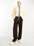 Фото #5 товара ASOS DESIGN oversized blazer in pale yellow