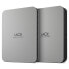 LaCie Mobile Drive (2022) - 2000 GB - 2.5" - 3.2 Gen 1 (3.1 Gen 1) - Silver