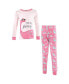Фото #1 товара Костюм для малышей Hudson Baby комплект пижамы из хлопка для маленьких девочек, девочка Дино