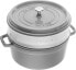 Zwilling Garnek żeliwny okrągły z wkładem STAUB 40510-605-0 - 5 25 ltr grafitowy