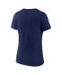 ფოტო #2 პროდუქტის Women's Navy Tennessee Titans Shine Time V-Neck T-shirt