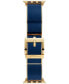 Фото #3 товара Women's Interchangeable Blue & Gold-Tone Stainless Steel Band for Apple Watch, 38mm/40mm
