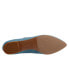 Фото #7 товара Trotters Hester T2007-433 Womens Blue Leather Mary Jane Flats Shoes