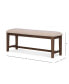 Bluffton Heights Brown Transitional Bench