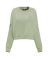 ფოტო #4 პროდუქტის Women's Green Detroit Tigers Neutral Oversized Boxy Cropped Pullover Sweatshirt