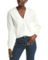 T Tahari Pleated Blouson Sleeve Cardigan Women's