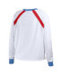 Фото #4 товара Women's White Distressed St. Louis Cardinals Raglan Long Sleeve T-shirt