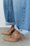Фото #1 товара Сетчатые туфли-мюли с виниловой деталью ZARA