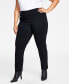 Фото #1 товара Plus Size Tummy-Control Pull-On Skinny Pants, Created for Macy's