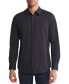 ფოტო #1 პროდუქტის Men's Slim Fit Long Sleeve Solid Button-Front Shirt