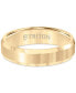 Bevel Edge Comfort Fit Band in Yellow Tungsten Carbide