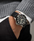ფოტო #5 პროდუქტის Men's Swiss Automatic Khaki Navy Scuba Black Rubber Strap Watch 43mm