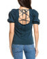 Фото #2 товара Nation Ltd Dominique Lace Up T-Shirt Women's