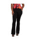 Фото #1 товара Women's Curvy Fit High Rise Fitted Flare Pant