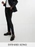 Фото #1 товара ASOS DESIGN skinny tuxedo suit trouser in velvet in black