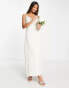 Фото #1 товара Vila Bridal satin cowl neck cami maxi dress in cream