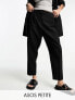 ASOS DESIGN Petite tailored tapered trouser in black