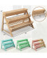 Фото #7 товара 3-Tier Garden Bed with Storage Shelf 2 Hanging Hooks and 3 Bed Liners