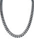 ფოტო #1 პროდუქტის Men's Classic Curb Chain 24" Necklace in Blue-Plated Stainless Steel