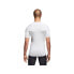 Фото #4 товара Мужская футболка спортивная белая с логотипом Adidas Alphaskin