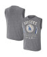 Фото #1 товара Men's Darius Rucker Collection by Charcoal Distressed Los Angeles Dodgers Relaxed-Fit Muscle Tank Top