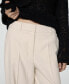 ფოტო #4 პროდუქტის Women's Wide Leg Pleated Pants