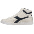 Фото #3 товара Diadora Game L Waxed High Top Mens Blue, Off White Sneakers Casual Shoes 159657